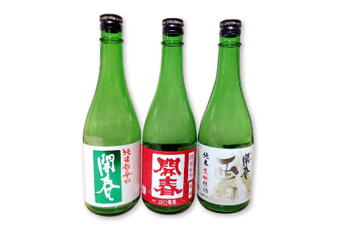 竜馬が醸す石見の地酒「開春」辛口純米酒セット【日本酒 3本 セット 3種類 720ml 開春 純米超辛口 生酛純米 西田 純米 備前雄町 辛口純米酒 辛口 純米酒 飲み比べ 4合瓶 ギフト 父の日】