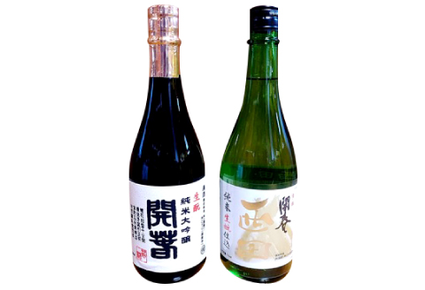 開春「西田（生もと純米）」＆開春生もと純米大吟醸セット【日本酒 2本 セット 飲み比べ 純米酒 開春 西田 生もと純米 生もと純米大吟醸 大吟醸 冷や 燗 熱燗 お酒 酒 父の日】