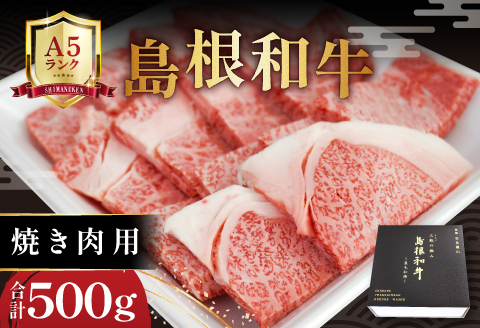 三瓶の極み 島根和牛A5 焼肉用500g