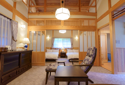 石見銀山の真ん中に佇む宿「ゆずりは」ペア宿泊（一泊2食付き）プラン【 旅行  ペア宿泊 1泊2食付き 宿泊 宿泊プラン 宿泊券 】