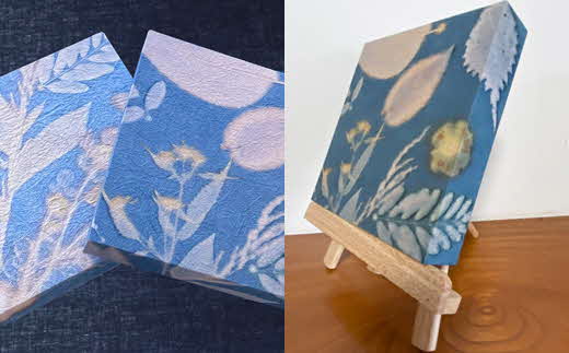 草木染め和紙 アートパネル（ログウッド）【伝統工芸 広瀬和紙 一点もの インテリア 手作り ギフト プレゼント 贈り物 アート 草木染 自然 職人 和紙 広瀬和紙 おしゃれ 植物 島根県 安来市】