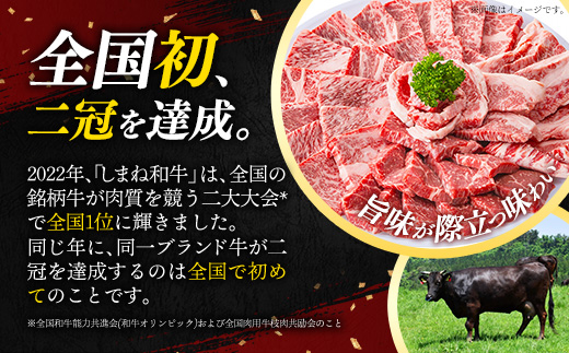 焼肉で赤身の美味しさと脂の美味しさ食べ比べ（肩、バラ）（400g）【黒毛和牛 しまね和牛 ウデ カルビ おすすめ 冷凍 ブランド牛 和牛 和牛オリンピック 肉質NO.1 牛肉 お肉 肉 セット 赤身 濃厚 食べ比べ 脂 焼肉 ギフト 贈り物 島根県 安来市】