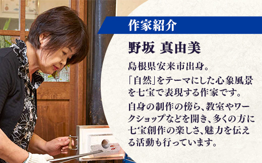 七宝焼きのティースプーン（2色）【ティースプーン 2本 手作り スプーン コーヒー 紅茶 キッチン おしゃれ きれい ティータイム 記念品 ギフト プレゼント 贈り物 島根県 安来市】