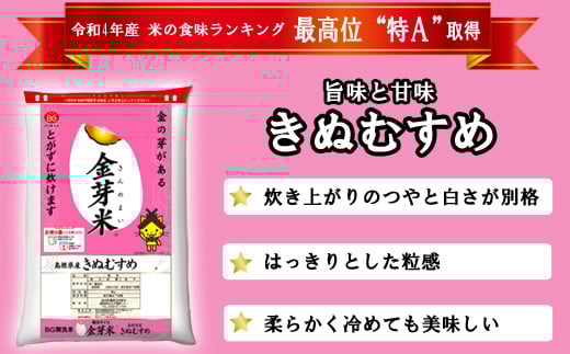 BG無洗米・金芽米きぬむすめ 2kg 計量カップ無し【令和7年産 お試し 節水 健康 ビタミン ミネラル つや お弁当 おいしい うまみ 甘み ふっくら 時短 簡単 少量 小袋 島根県 安来市】【価格改定X】 きぬむすめ 計量カップ無し
