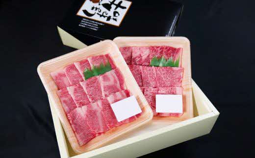 しまね和牛 焼肉用2種セット（肩ロース、カルビ）560g【黒毛和牛 おすすめ 冷凍 和牛オリンピック 肉質NO.1 牛肉 和牛 国産 セット 焼肉 ロース 霜降り ジューシー スライス 食べ比べ ギフト 贈り物 島根県 安来市】