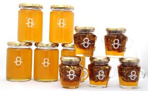 はちみつミカン 5本 (120g×5本) と はちみつ 5本 (450g×5本) セット RY-12 国産はちみつ 国産 天然 非加熱 純粋 はちみつ ハチミツ 蜂蜜 みかん ミカン ドライフルーツ