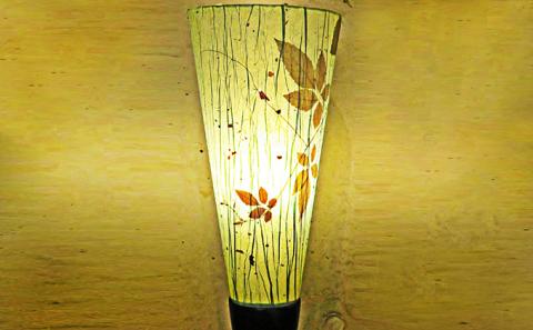 【 石州勝地半紙 】 着せ替え照明 シェード 2点 セット 照明 民芸品 工芸品 着せ替え 植物 おしゃれ 和風 古風 和紙  雑貨 日用品 インテリア 手作り 職人 ギフト 贈物 KB-7