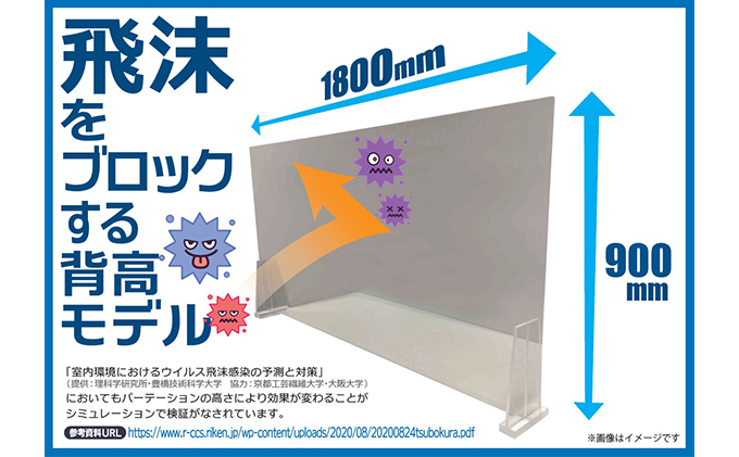 飛沫防止パネル 【配送不可：沖縄・離島】 飛沫 防止 防止パネル パネル アクリル製 ウイルス 会社 オフィス CP-2