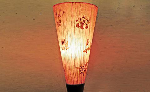 【 石州勝地半紙 】 着せ替え照明 シェード 2点 セット 照明 民芸品 工芸品 着せ替え 植物 おしゃれ 和風 古風 和紙  雑貨 日用品 インテリア 手作り 職人 ギフト 贈物 KB-7