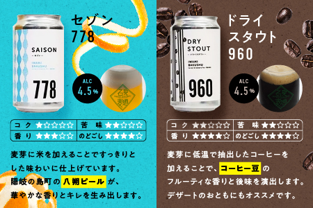 石見麦酒 4種8本 セット 【配送不可：離島】 IB-4 クラフトビール 飲み比べ
