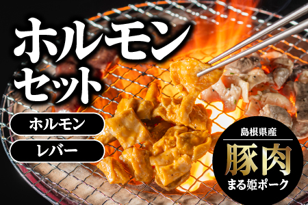 【12/31迄限定寄附額】まる姫ポーク 豚肉 ホルモンセット ホルモン (味噌/ねぎ塩) レバー (味噌/ねぎ塩) AK-4 国産 まる姫ポークホルモン レバー 味付き