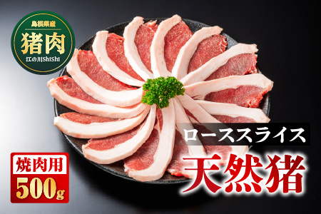 天然猪ローススライス 焼き肉用 500g AI-9 猪肉 いのしし肉 イノシシ肉 ジビエ ロース ロース肉 スライス 焼き肉用 焼き肉 焼肉 500g 贈り物 贈答品