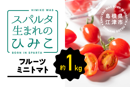 【先行予約】 ☆ 糖度 10度以上 ☆ 厳選 スパルタ生まれのひみこ ミニトマト 約1kg 【GC-36】 お届け：4月中旬～6月中旬ごろ順次発送