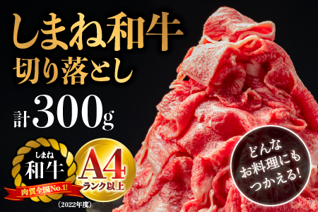 島根県産 しまね和牛 切り落とし 300g(お試し) 牛肉 黒毛和牛 和牛 肉 切落し 肉じゃが すき焼き しゃぶしゃぶ NK-3