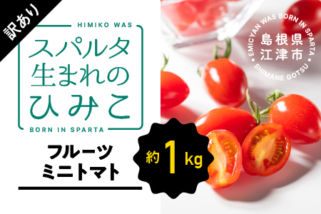 [訳あり]スパルタ生まれのひみこ フルーツミニトマト 約1kg[配送不可:離島] スパルタ生まれ ひみこ ミニトマト