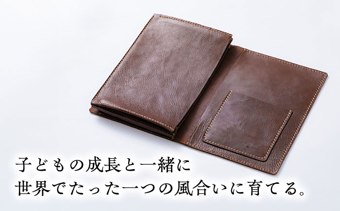 革製母子手帳ケース(受注生産)  レザー 革製品 島根県雲南市/革工房　蕾[AIBF026]
