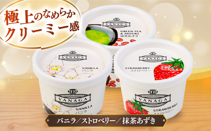 【全12回定期便】ご褒美アイスにぴったり！VANAGA 5種類のアイスクリーム12個入り 島根県雲南市/木次乳業有限会社 [AIBH031]