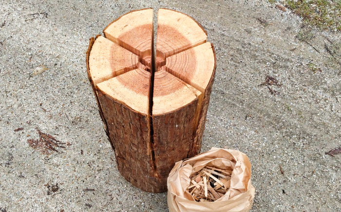 雲南市産スウェーデントーチ（着火チップ付）スギ・ヒノキ キャンプ 焚き火 調理 着火簡単 長時間燃焼 島根県雲南市/合同会社グリーンパワーうんなん [AIBL009]