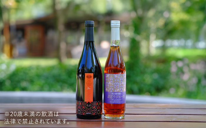 奥出雲葡萄園 杜のワイン 赤・ぶどうジュースセット   国産 ジュース セット 島根県雲南市/有限会社奥出雲葡萄園 [AICS026]