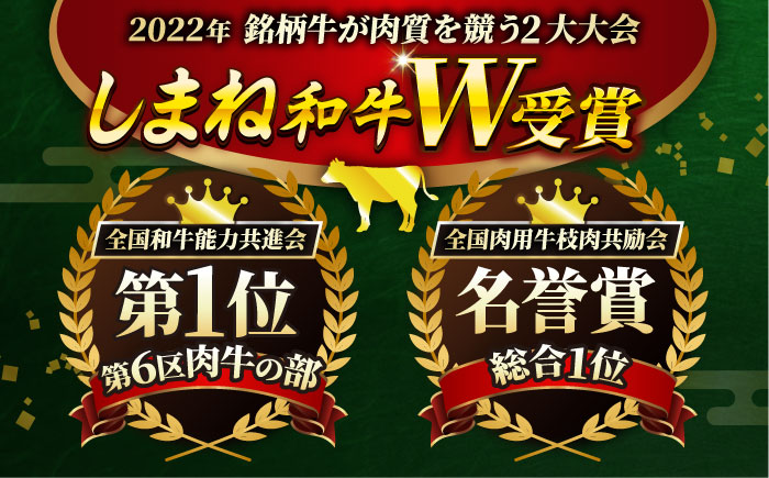 【肉質日本一！】しまね和牛 厚切りカルビ焼肉300g（お肉ソムリエ開発焼肉のたれ付）国産牛 牛 和牛 黒毛和牛 ブランド牛 焼肉 肉厚 ギフト カルビ 島根県雲南市/有限会社宮本食肉店 [AIDH004]