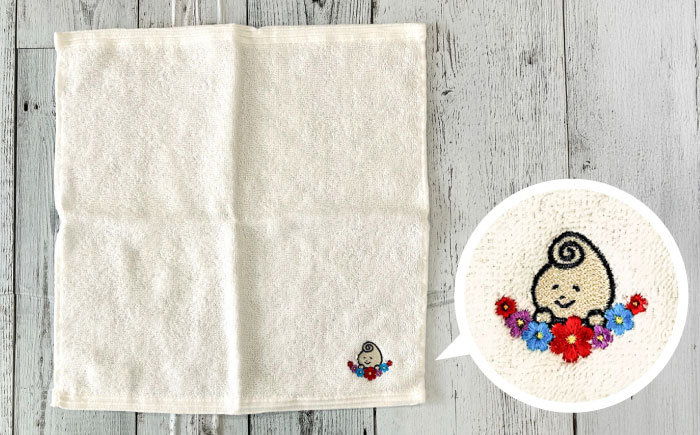 雲南市の雲子ちゃんサコッシュ&ハンドタオル ハンドメイド 手作り 島根県雲南市/株式会社 光栄刺シュウ[AIAQ001]