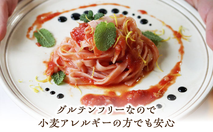 グルテンフリーの白米麺と玄米麺のミックス　日本海のあごだし麺つゆセット（6食） 島根県雲南市/合同会社　宮内舎 [AIBM001]