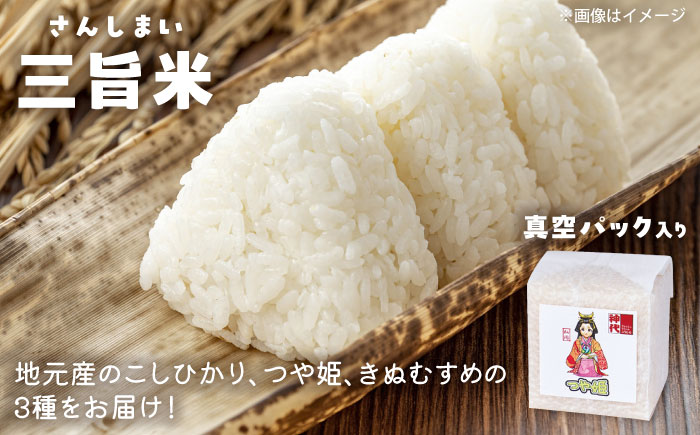 ３種の米を食べ比べ! 「やま里の恵み」詰合セット 米 こしひかり つや姫 きぬむすめ 梅 味噌 ジャム はちみつ 島根県雲南市/農事組合法人フレッシュファーム神代 [AICC002]