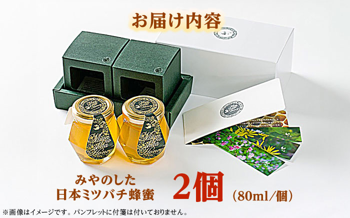 希少な天然日本ミツバチの「はちみつ」 80ml×2個 島根県雲南市/みやのしたハチミツ｜蜂蜜 国産 はちみつ ハチミツ[AICL001]