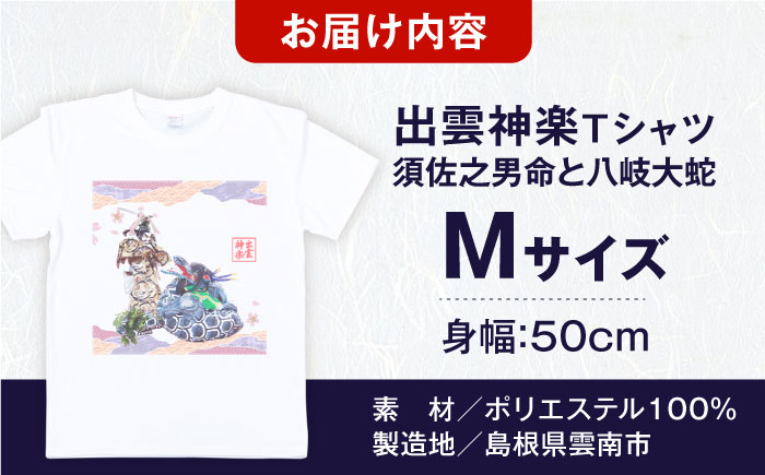 出雲神楽 須佐之男命と八岐大蛇オリジナルカラーTシャツ FN-08 Mサイズ 島根県雲南市/田部写真館[AICZ027]