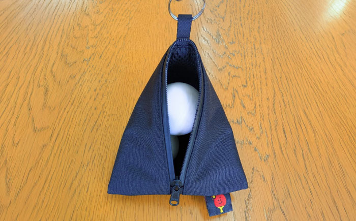 あさたくオリジナル卓球ボールケース（公式球が3個入る！）×1個 トライアングルポーチ 島根県雲南市/株式会社PROSPORTSアサキ｜卓球 小物入れ ファッション スポーツ アウトドア [AIEL001]