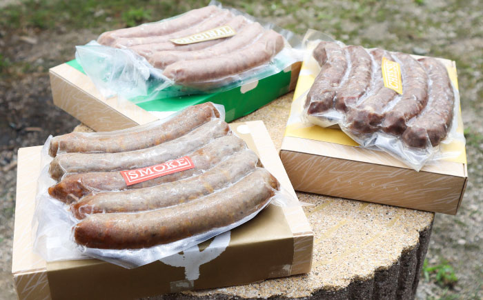 イノシシソーセージ3種類セット（オリジナル・チーズ・スモーク）島根県雲南市/鹿糠 ウィンナー ウインナー ジビエ [AIAK002]