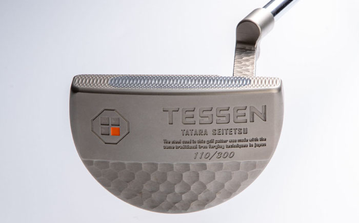 鉄師田部家謹製ゴルフパターTESSEN（マレット型／シルバー）島根県雲南市/株式会社たなべたたらの里（奥出雲前綿屋　鐵泉堂）ゴルフクラブ パター [AIAV005]