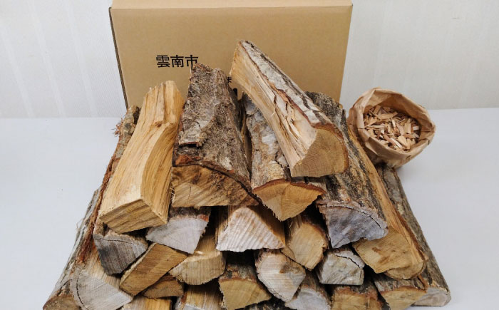 雲南市　里山の薪(30cm) 20kg まき 焚火 暖炉 キャンプ アウトドア 島根県雲南市/合同会社グリーンパワーうんなん [AIBL004]