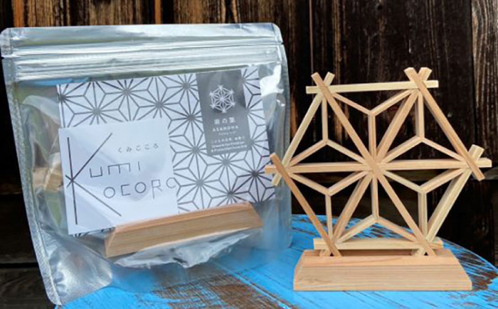 舟木木工所のくみこころ作成キット3種セット（麻の葉）（胡麻）（八重桜） 島根県 組子細工 雲南市/舟木木工所[AICJ009]