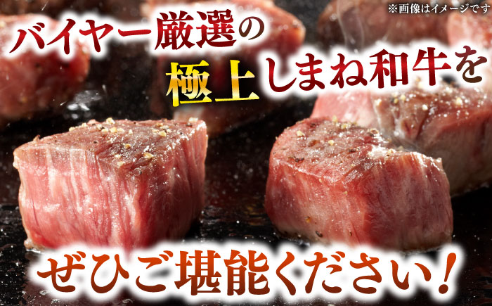 【肉質日本一！】３種の部位！しまね和牛サイコロステーキ 300g (肉専用にんにく塩付) 黒毛和牛 冷凍 ステーキ ブランド牛 人気 ギフト 島根県雲南市/有限会社宮本食肉店 [AIDH002]
