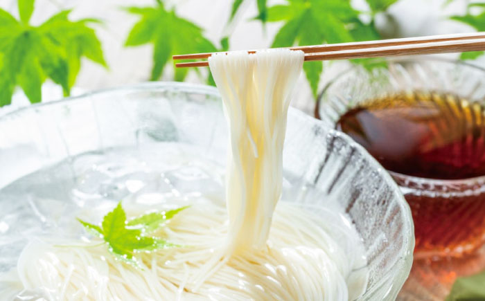 【贈り物にオススメ!】そばそうめんギフト8食つゆ付き 夏 ギフト 贈り物 敬老の日 ご贈答 お歳暮 お中元 島根県雲南市/有限会社本田商店 [AIDS004]