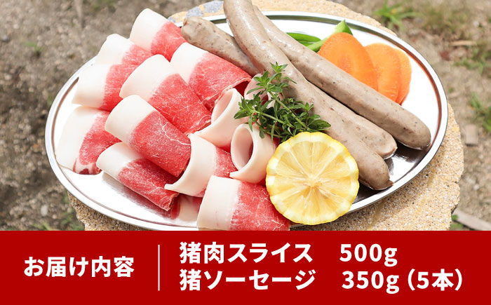 イノシシBBQセット 5人前（猪肉、イノシシソーセージ）島根県雲南市/鹿糠 ジビエ いのしし 猪 ボタン [AIAK001]