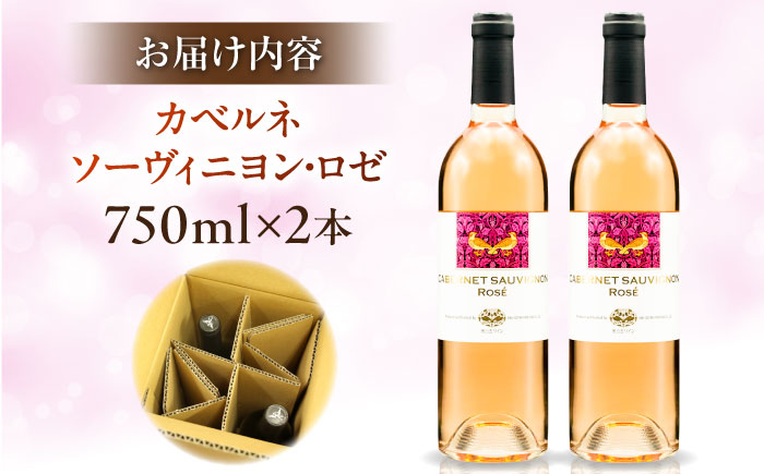 奥出雲葡萄園 カベルネソーヴィニヨン・ロゼ  2本セット  国産 ワイン セット 島根県雲南市/有限会社奥出雲葡萄園 [AICS023]