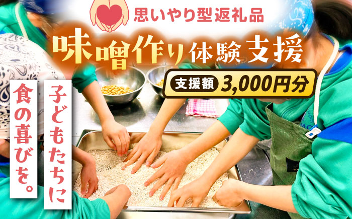 【思いやり型返礼品】 未来の子どもたちに食の喜びを(支援額3,000円)  島根県雲南市/じねんにみそ[AIBT001]