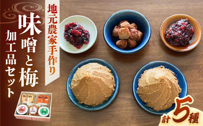 ふるさとの味 味噌と梅加工品のセット みそ うめぼし  島根県雲南市/農事組合法人フレッシュファーム神代[AICC001]