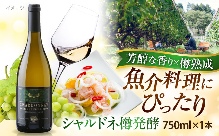 奥出雲葡萄園 シャルドネ樽発酵 ワイン 白 750ml×1本 島根県雲南市/有限会社　奥出雲葡萄園 [AICS042]