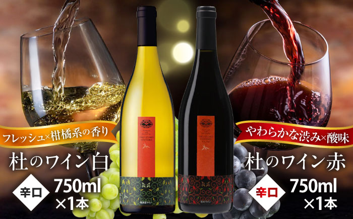 杜のワイン白・赤 2本セット  国産 ワイン セット 島根県雲南市/有限会社奥出雲葡萄園 [AICS046]