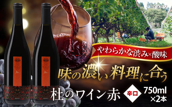 杜のワイン 赤 2本セット 国産 ワイン セット 島根県雲南市/有限会社奥出雲葡萄園 [AICS060]