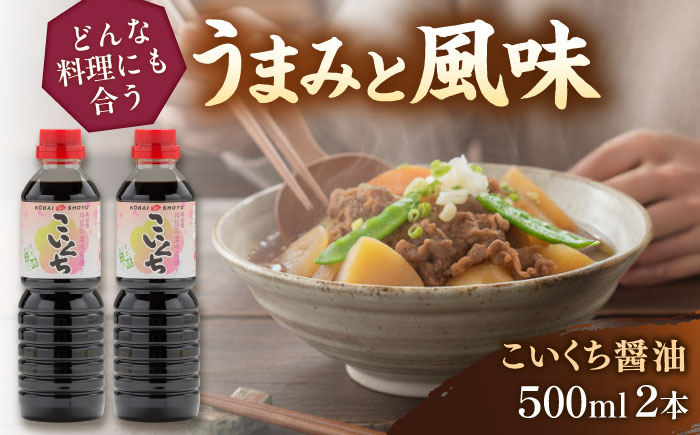 心のふるさとこいくち醤油500ml2本セット│調味料 醤油 しょうゆ こいくち 和食 ギフト 島根県雲南市/有限会社紅梅しょうゆ [AICV019]