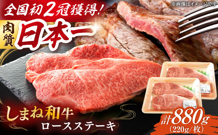 肉質日本一！しまね和牛 ロース(サーロイン・リブ)ステーキ A4ランク以上 220g×4枚 8万円 島根県雲南市/Do corporation株式会社 [AIDI005]