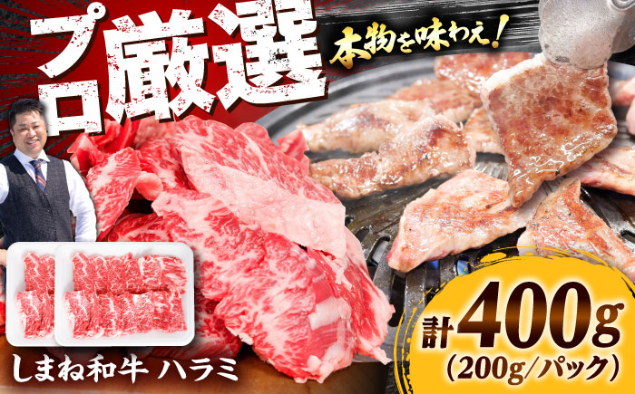 【焼肉の定番！】しまね和牛ハラミ400g 和牛 牛肉 国産 国産牛 赤身 焼肉 ステーキ ハラミ 人気 黒毛和牛 ギフト 島根県雲南市/株式会社O.R.C [AIEF006]