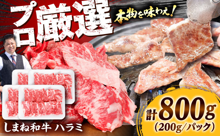 【焼肉の定番！】しまね和牛ハラミ800g 和牛 牛肉 国産 国産牛 赤身 焼肉 ステーキ ハラミ 人気 黒毛和牛 ギフト 島根県雲南市/株式会社O.R.C [AIEF008]