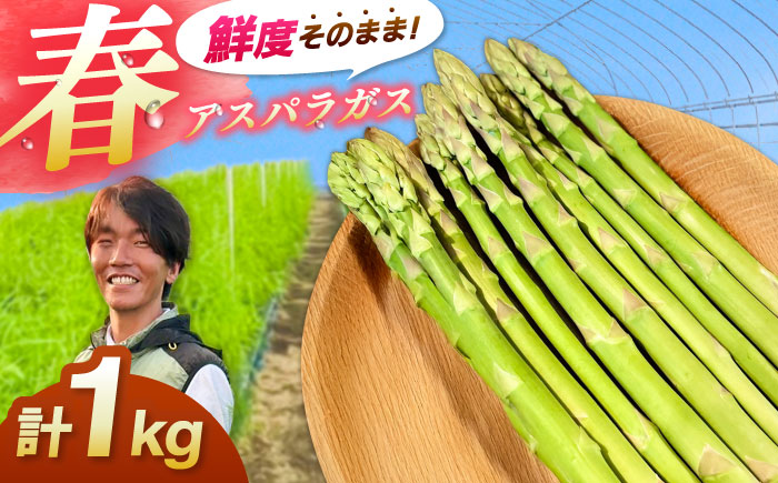 【先行予約】【2026年4月以降発送】春アスパラガス 1kg 島根県雲南市/tasten 野菜 アスパラ 数量限定 10個 [AIEJ001]