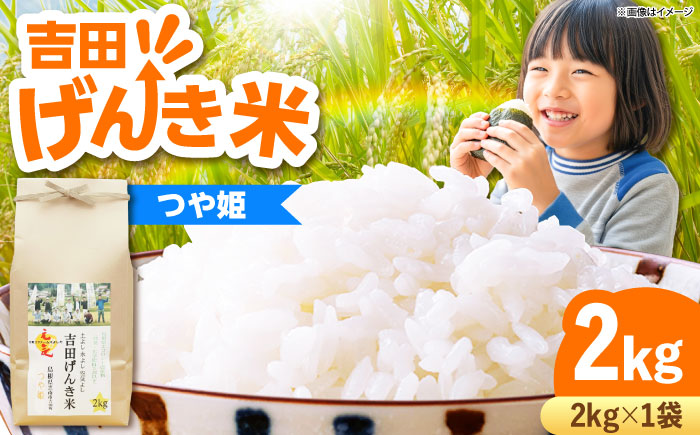 【新米】吉田げんき米つや姫 2kg 島根県雲南市/有限会社藤本米穀店 ｜つやひめ 白米 精米 コメ 2キロ [AIDB122]