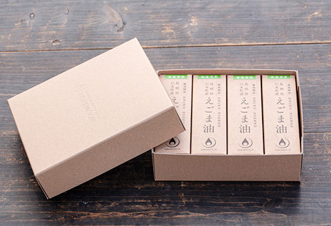 060119川本町産えごま油（低温焙煎）Sサイズ 47g（50ml）×４本セット